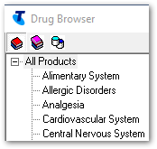 Drug browser groupings
