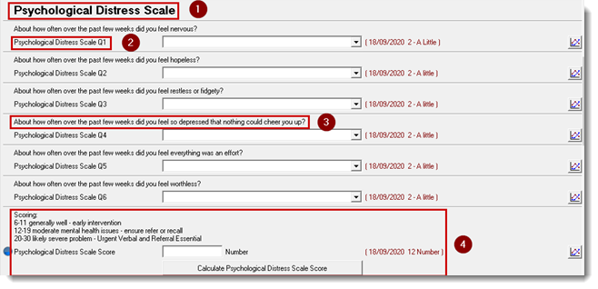 Example clinical item for calculated qualifiers