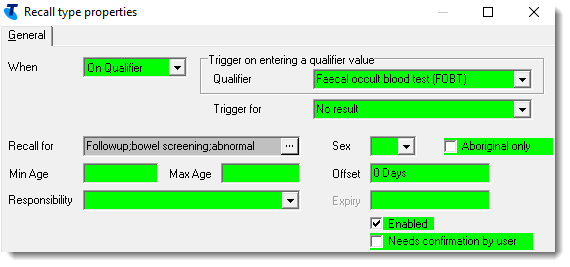 Example on qualifier recall