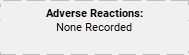 No adverse reaction recorded