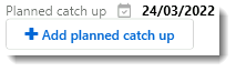 Planned catchup in the Australian Immunisation Register portal window with date set