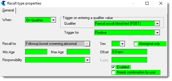 Example on qualifier recall