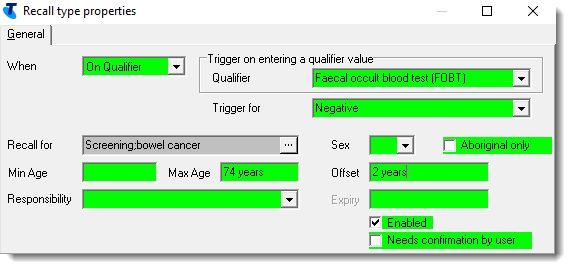 Example on qualifier recall