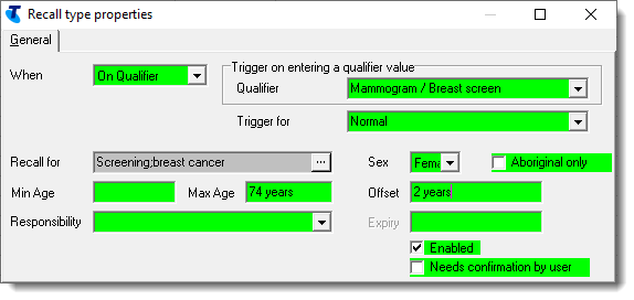 Example on qualifier recall